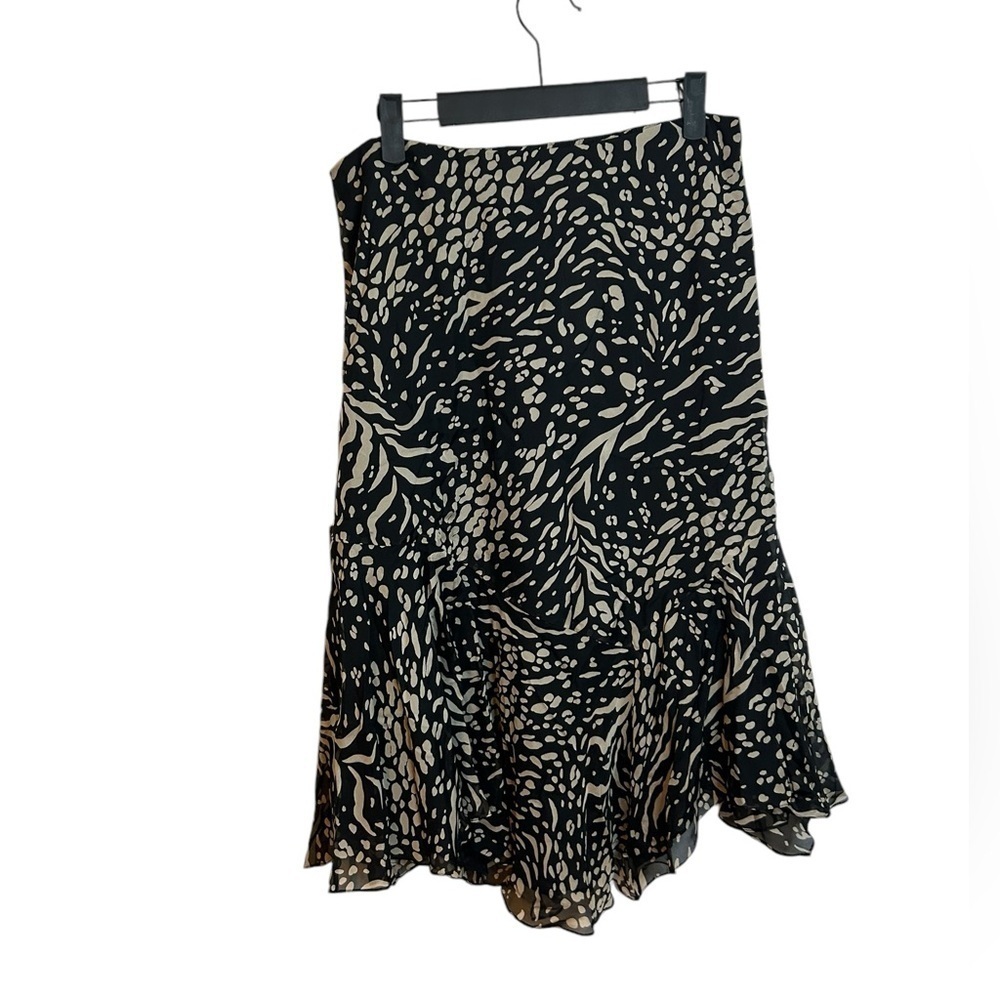 NWT Dana Buchman Vintage Silk Patterned Asymmetrical Skirt